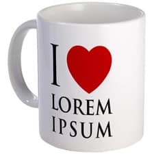 I Love Lorem Ipsum